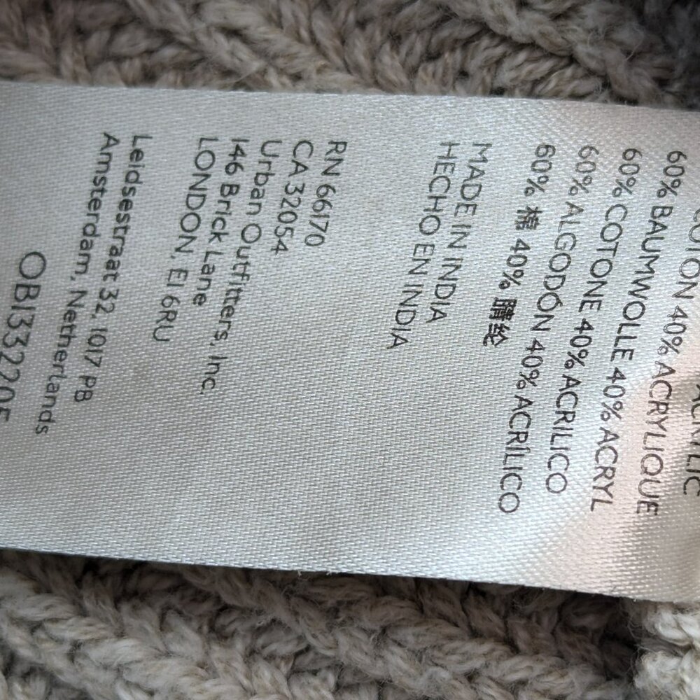 Free people Marlie pullover Women's sweater Pebble Size S Small Tan Color - Picture 12 of 12